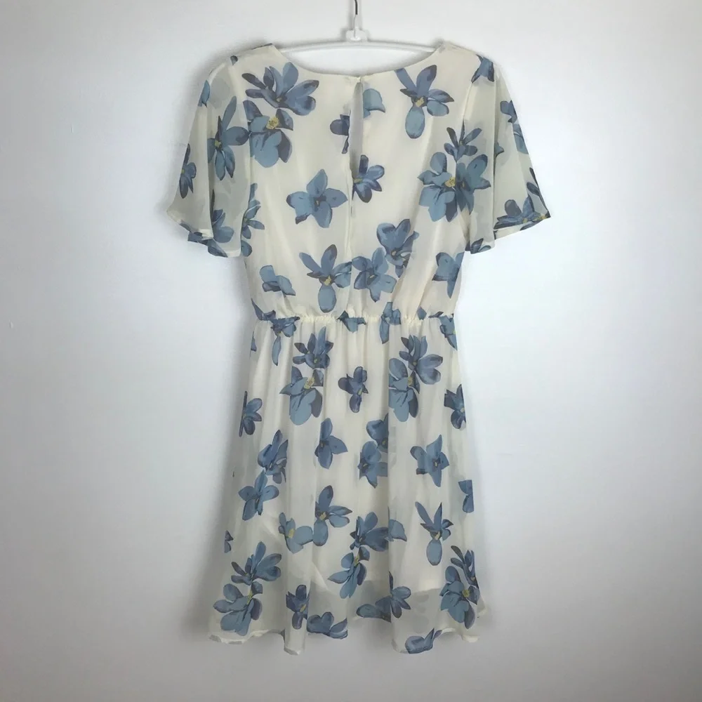 Y2k SIENNA SKY Pleated Floral Dress Size Xs Beachy Resort‎ Vacation Clean Girl